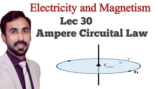 Lecture 30 Amperes Circuital Law  BS PhysicsADP [upl. by Laemaj]