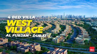 Stunning 4 Bedroom Villa in West Village Al Furjan Dubai [upl. by Rheinlander]