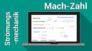 MachZahl und Schallgeschwindigkeit berechnen  Strömunglehre Gasdynamik [upl. by Vivian]