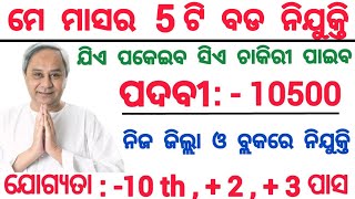 May Month Top Odisha Govt Jobs 2024  Apply Online For 10500 Post  Odisha Job Updates 2024 [upl. by Attikram496]