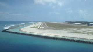 Landing at VRMV Maamigili International Airport Maldives [upl. by Purity]