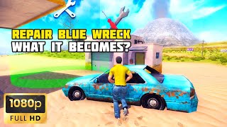 REPAIR BLUE WRECK CAR WHAT IT BECOMES  OFF THE ROAD HD OPEN WORLD DRIVING GAME [upl. by Assirol]