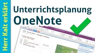 Digitale Unterrichtsplanung mit OneNote Tipps für Einsteiger [upl. by Yelyab]