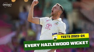 Every wicket Hazlewood tops charts after bumper summer  Best of Summer 202324 [upl. by Leind210]