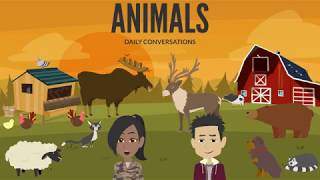 Learn English Conversation  01 Season  04  ANIMALS  Daily English Conversations [upl. by Rola983]