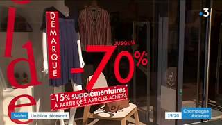 A Troyes les clients profitent des dernières bonnes affaires avant la fin des soldes [upl. by Ednutey]