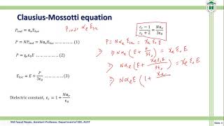 Clausius Mossotti Equation [upl. by Yanad]