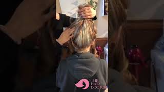 Hair transformation gommage de henné correction de couleur coupe avec mèche rideau et balayage 3D [upl. by Cohin]