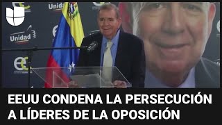 Estados Unidos rechaza la orden de captura contra Edmundo González en Venezuela [upl. by Tye]