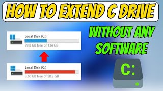 How To Extend C Drive In Windows 1110 [upl. by Aro603]