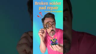 Reviving circuit boards with broken solder pad repair [upl. by Brody]