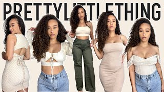 PRETTYLITTLETHING SUMMERVACATION TRY ON HAUL  PRETTY LITTLE THING HAUL SUMMER 2022  size 8 [upl. by Amsed]