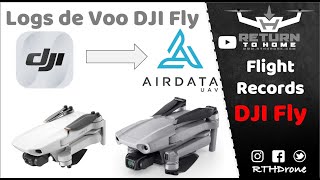 Como pegar o log de voo do DJI Fly para o AirData [upl. by Floss]