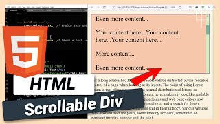 How to Make Scrollable Div Vertical or Horizontal  HTML and CSS Tutorial [upl. by Breen972]