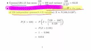 Gamma Random Variables  Normal Approximation [upl. by Franny]