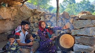 First Breakfast in new Nomad Hut Nomads of IRAN 2023 [upl. by Mellen]