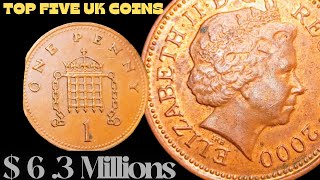 quotRare 5 UK One Penny Coins Worth Millions Most Valuable Penniesquot [upl. by Anoirtac]