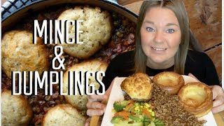 Mince and dumplings mukbang uk foodie [upl. by Groark]