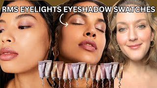 RMS EYELIGHTS CREAM EYESHADOW SWATCHES [upl. by Akym381]