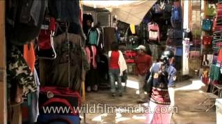 Market in Leh Ladakh [upl. by Nellda]