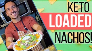 How to make Keto Loaded Nachos [upl. by Ladnar288]