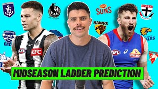 AFL 2023 Midseason Ladder Prediction [upl. by Rysler]