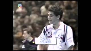 Masters 1991 F Sampras vs Courier 22 [upl. by Latterll]