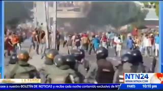 Así están reprimiendo las protestas sociales en Venezuela [upl. by Llerrah]