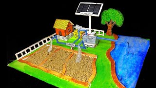 Solar Model For School Project  Irrigation System Project For School [upl. by Lamiv447]