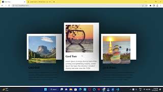 React js responsive web design  Animated card hover effect HTML amp CSS [upl. by Yart]