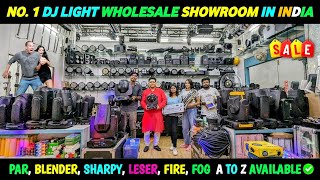 No1 Dj Light Wholesale Showroom In India  Dj Light  Kolkata Light Market  Sharpy Light Price [upl. by Bore]