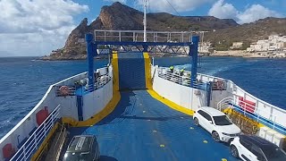 Viaggio di ritorno FavignanaTrapani con scalo a Levanzo con la nave Caronte [upl. by Nojel]