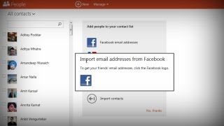 Import Facebook Email Addresses into Outlook Hotmail [upl. by Laure]