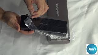 SAMSUNG BN9117814W ONE CONNECT TV Jackpack Unboxing amp Review [upl. by Akenihs165]