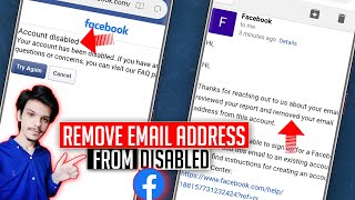 How to Remove Email From Disabled Facebook Account  How to Remove Email From Facebook Without Login [upl. by Trocki]