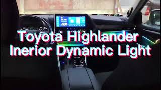 Toyota Highlander with Dynamic Ambient Lighting [upl. by Nolyaj124]