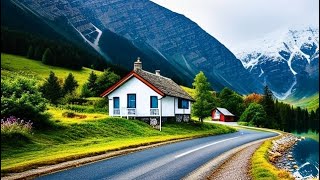 Driving in SWISS  Weggis  One of the most beautiful Village in Switzerland  4K [upl. by Janene]