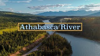 Athabasca River Alberta Drone Video [upl. by Dona]