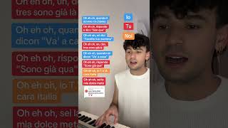 Ghali  Cara Italia Piano Karaoke🎙️ [upl. by Roslyn]