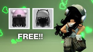 GET 2 NEW FREE HAIRS ON ROBLOX NOW 💗  roblox gaming robloxfreeitems trending edit free [upl. by Rehpotisrhc]