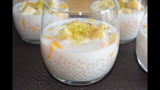 Perles de tapioca au lait de coco et aux fruits [upl. by Aoht]