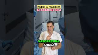 Infusión de VASOPRESINA en paciente inestable 💉 shorts gescons [upl. by Kezer41]