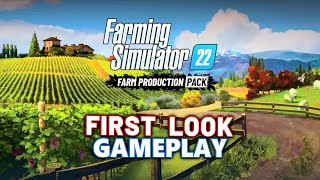 Farming Simulator 22  Farm Production Pack  First Look Gameplay [upl. by Fisken244]