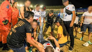 At least 12 killed 90 injured in crush at El Salvador soccer stadium [upl. by Terrence]