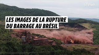 Les images impressionnantes de la rupture du barrage au Brésil [upl. by Yelik]