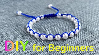 DIY Your Beaded Bracelet Tutorial  Easy Bracelet Making Ideas  How to Make Bracelet with Bead A101 [upl. by Cuttie616]