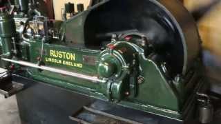 Ruston årg1935 28 hp motor 1cyl Motorsamlingen Djursland [upl. by Brianna259]