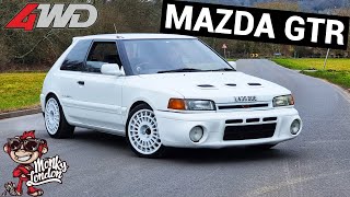 THE YARIS GR OF THE 90S MAZDA 323 GTR 4WD TURBO REVIEW [upl. by Ainuj693]