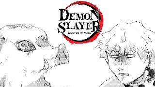 Inosukes Alarm Demon Slayer Comic Dub [upl. by Leik]