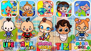 Baby 👶🍼 Avatar World vs Miga World vs Tizi Hotel vs Aha World vs Toca Boca [upl. by Zach36]